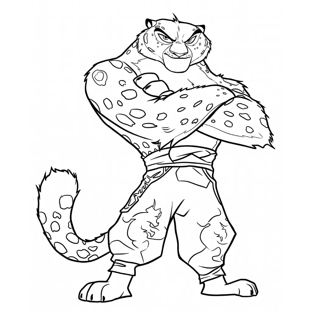 Tai Lung 20 para colorear para imprimir pdf