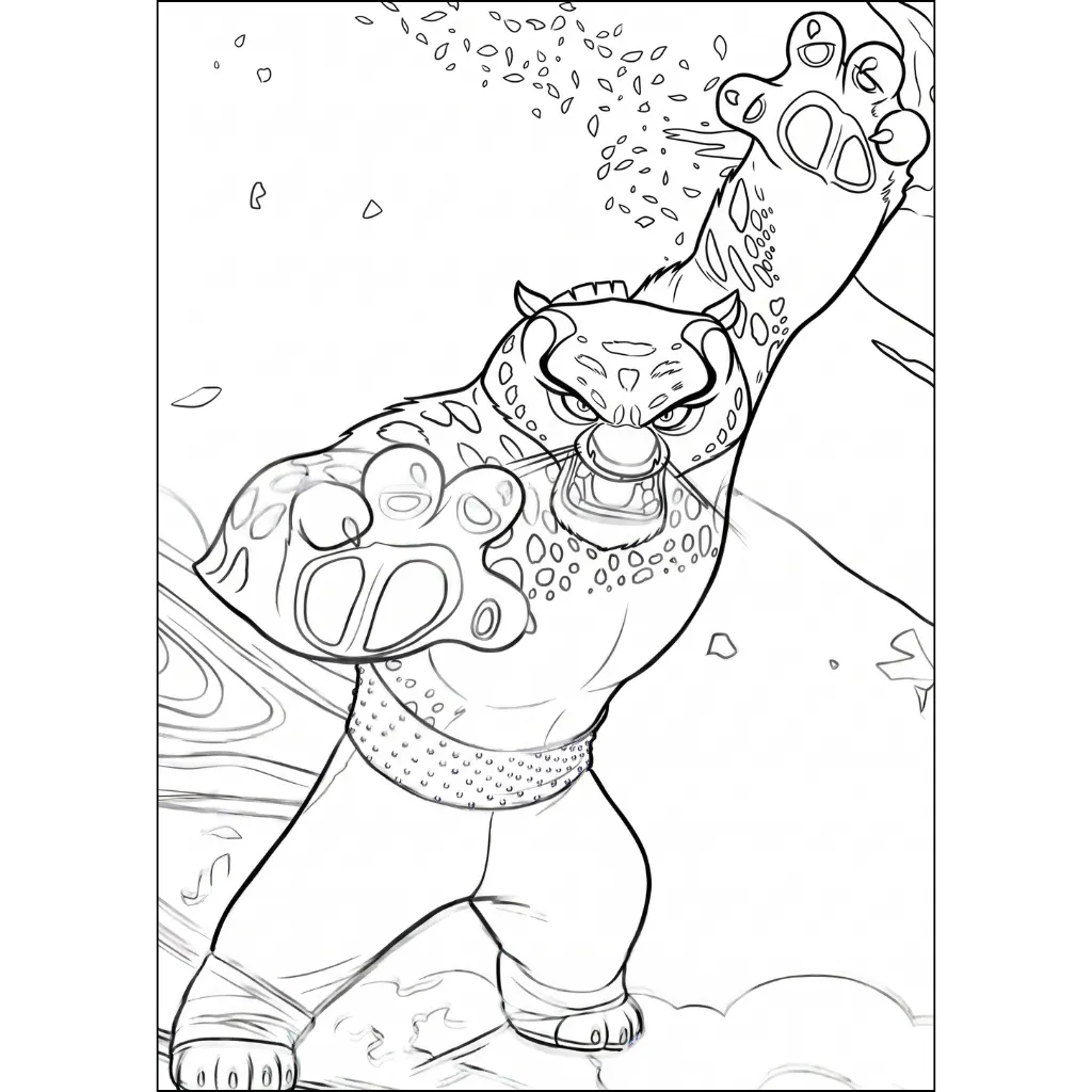Tai Lung 21 para colorear para imprimir