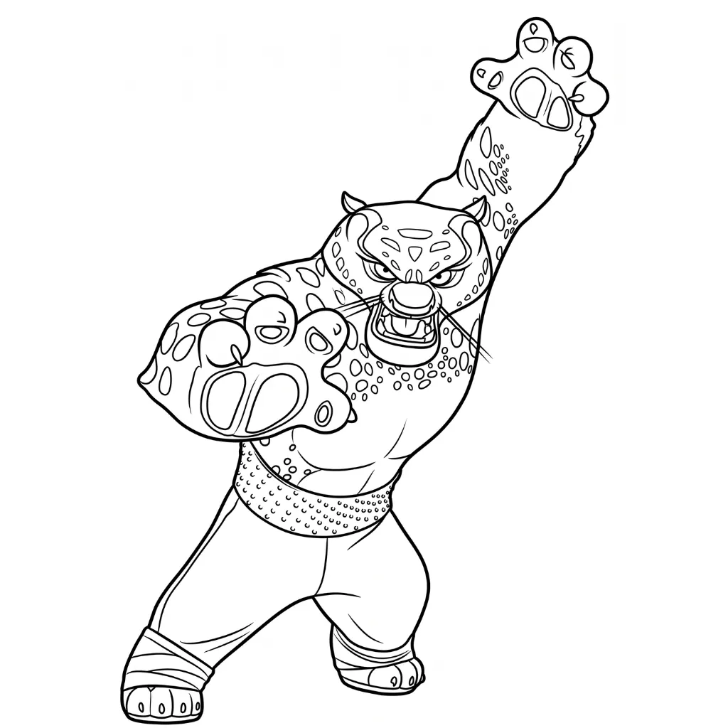 Tai Lung 6 para colorear y aprendizaje