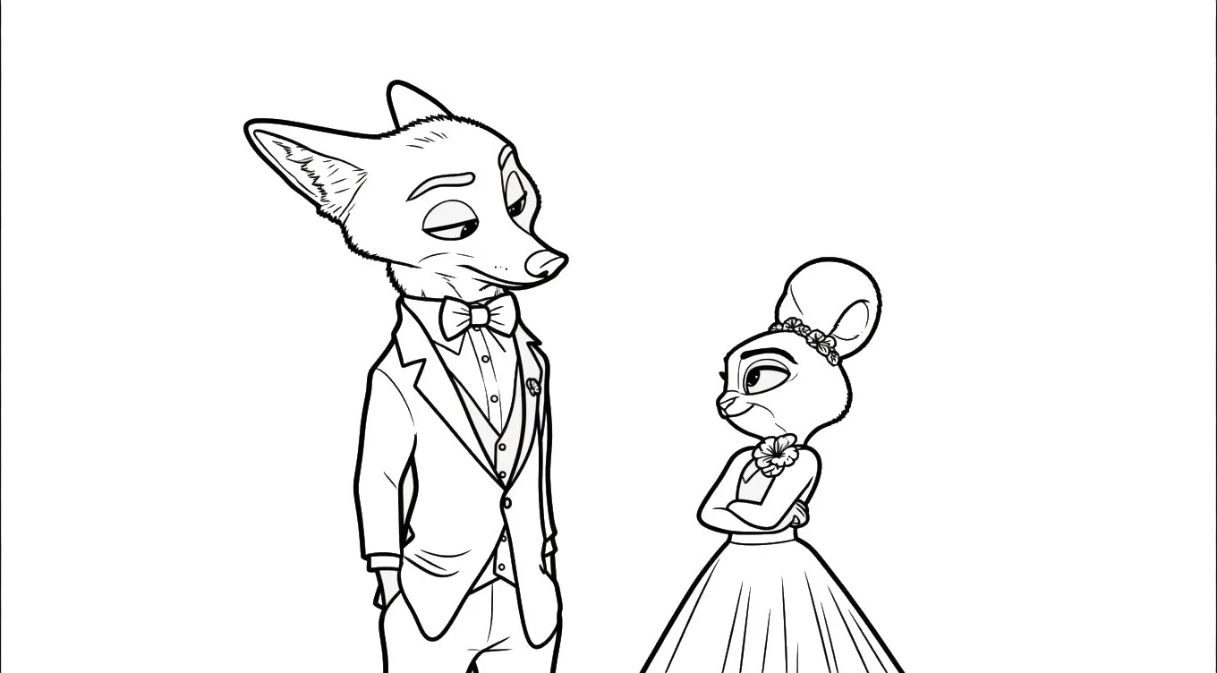 imagen para colorear Zootopia 2 Para Colorear niño