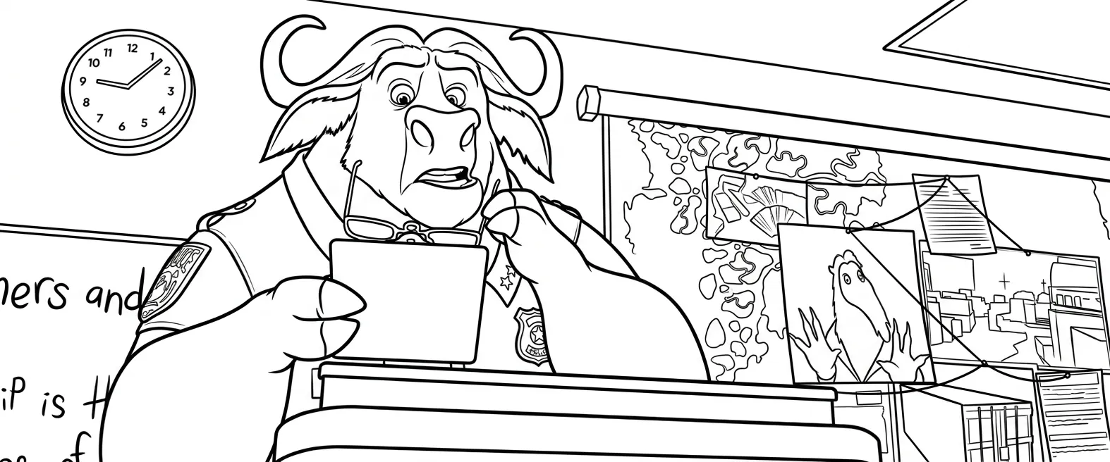imagen de Zootopia 2 Para Colorear para colorear para niño