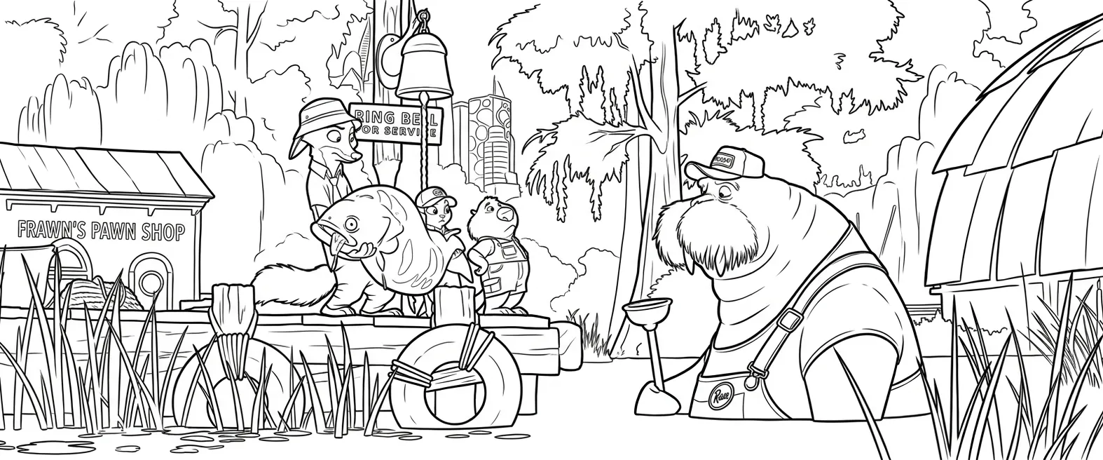 Zootopia 2 Para Colorear para colorear y recortar para imprimir gratis