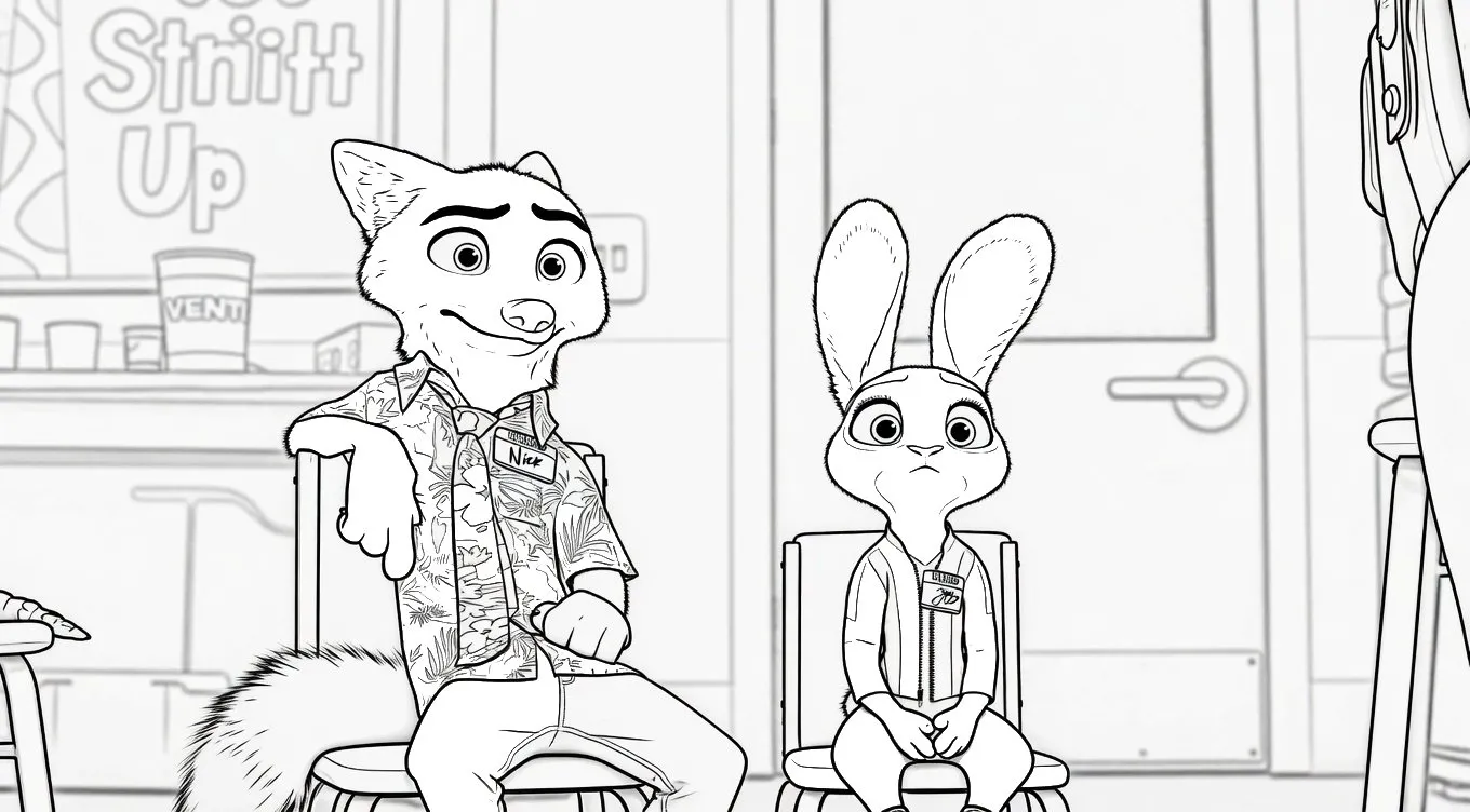 Zootopia 2 Para Colorear para colorear y dibujo para imprimir