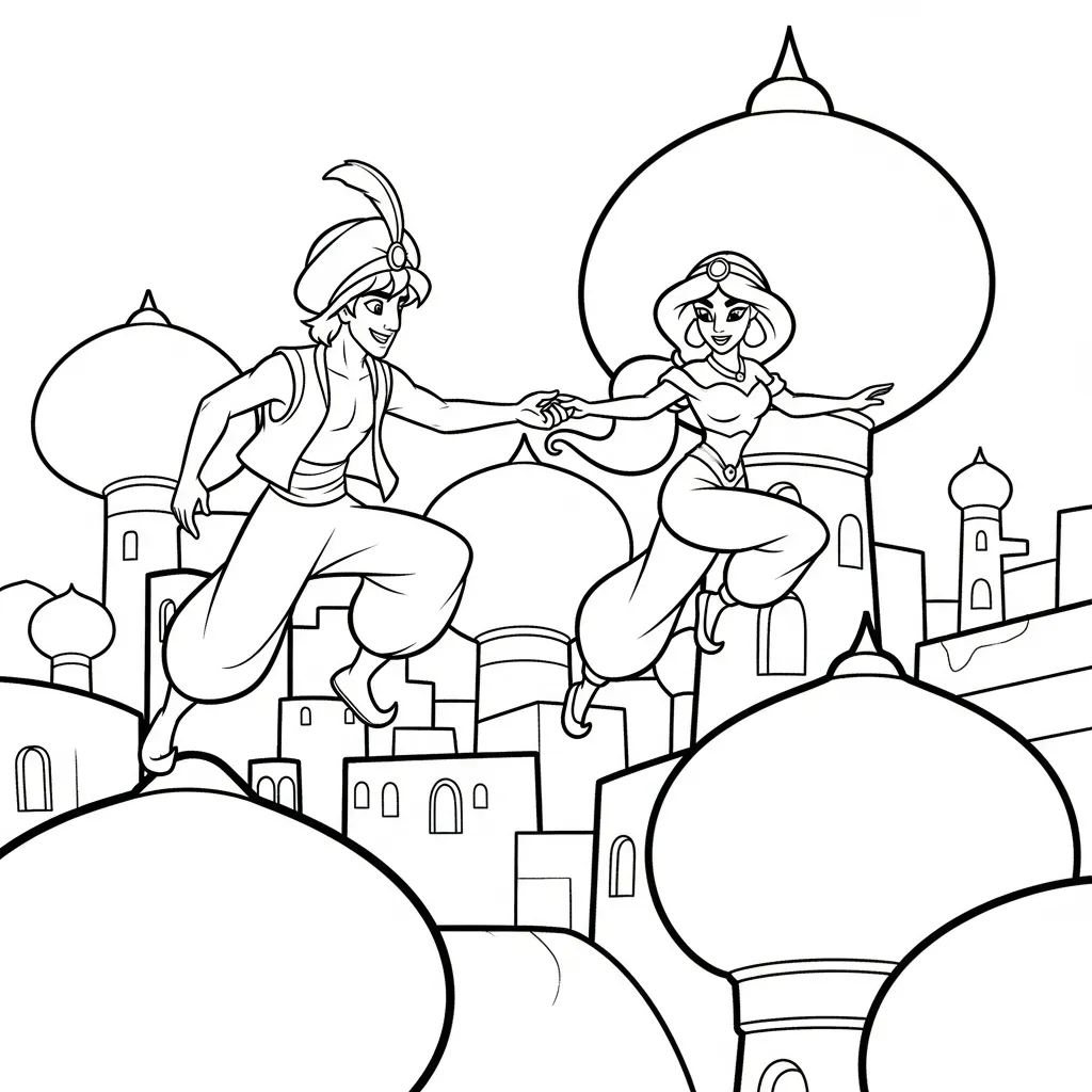 Aladdin 19 free online coloring pages