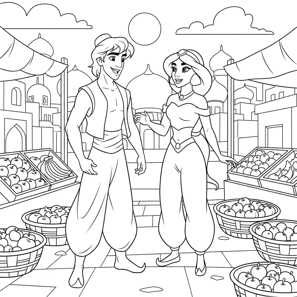 Aladdin 8 to color online