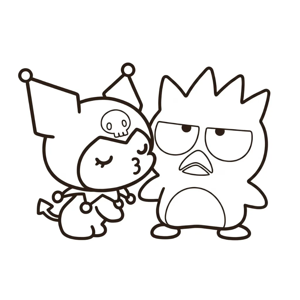 Badtz Maru 11 para colorear para imprimir para niño de 2 años