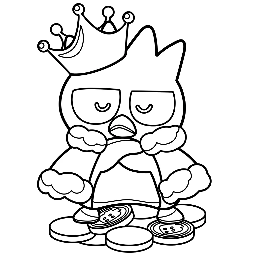 Badtz Maru 12 para colorear para imprimir