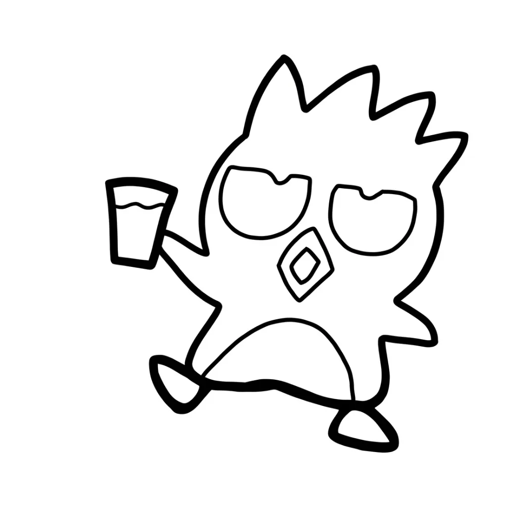 Badtz Maru 14 para colorear en línea para niño