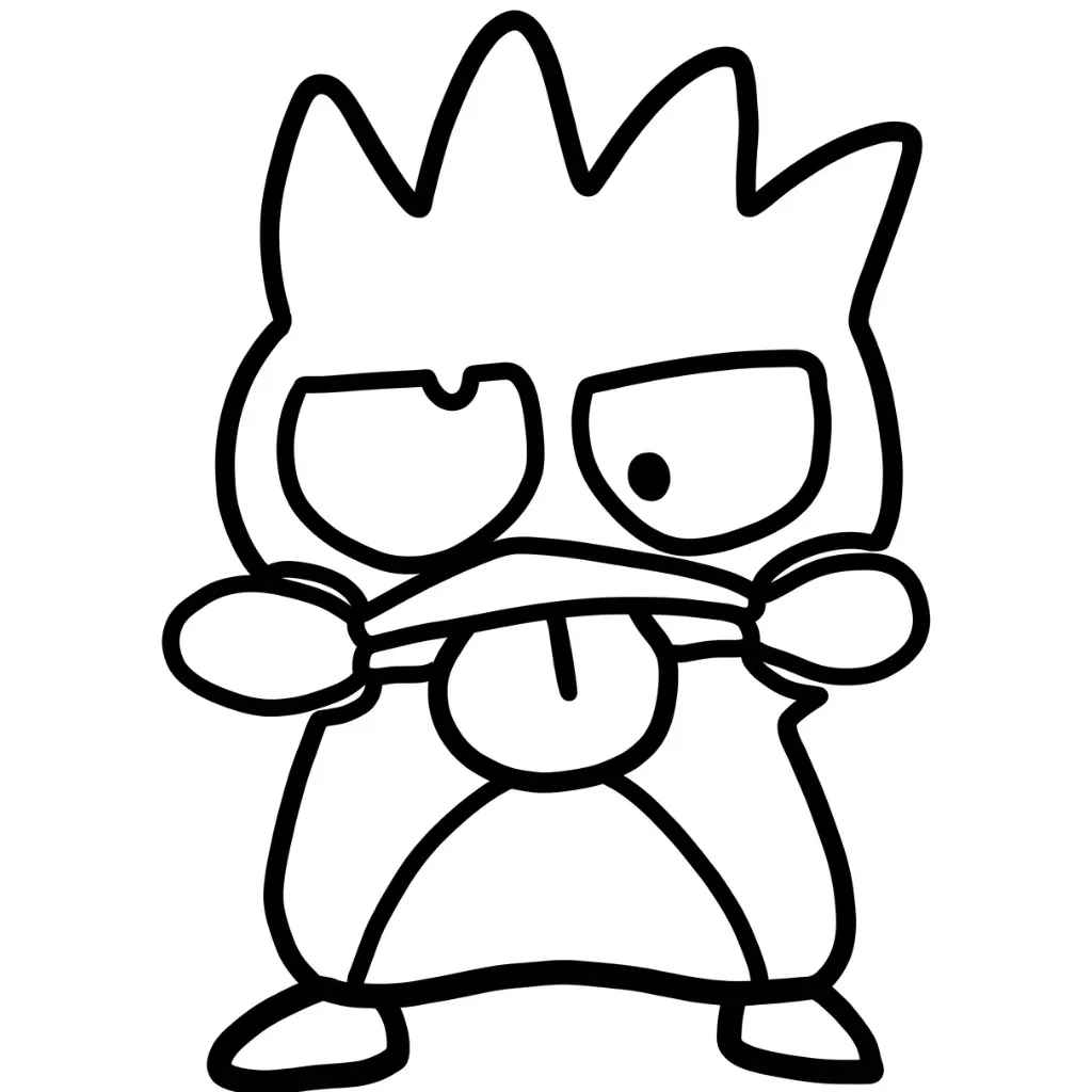 imagen de Badtz Maru 16 para colorear para niño