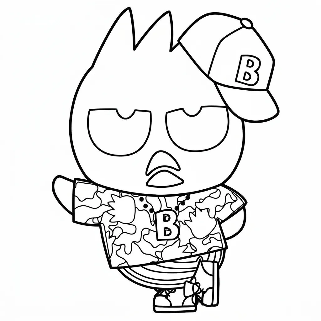 Badtz Maru 18 para colorear para imprimir para niño de 10 años