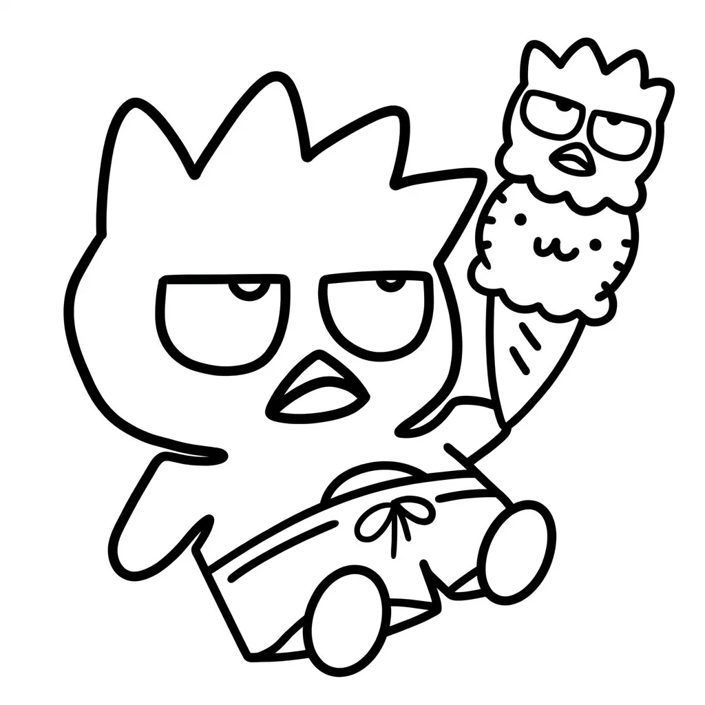 Badtz Maru 2 para colorear para imprimir para niño de 9 años