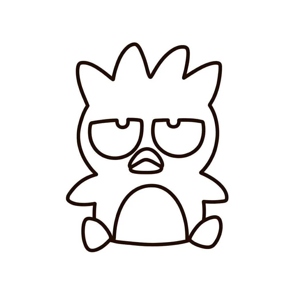 Badtz Maru 26 para colorear y recortar