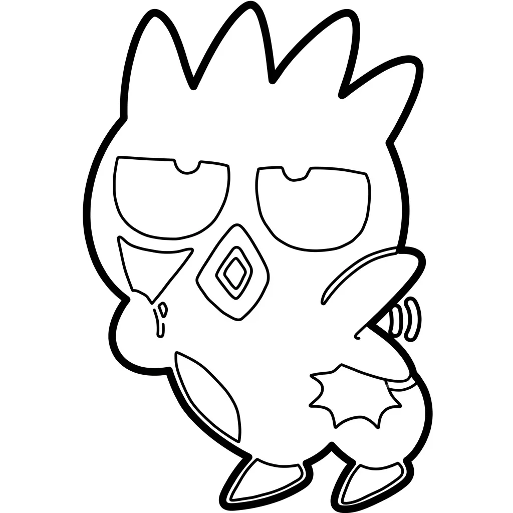 Badtz Maru 27 para colorear en línea