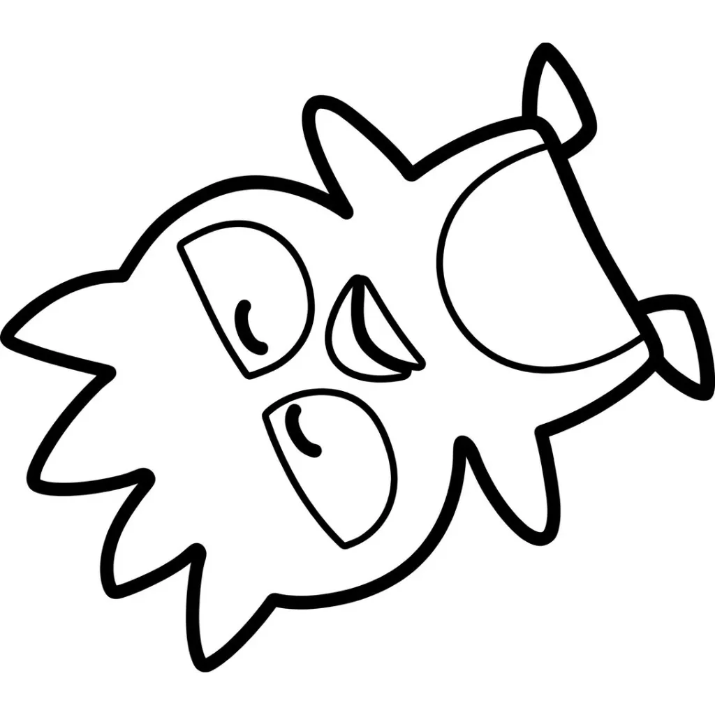 Badtz Maru 4 para colorear gratis para niños