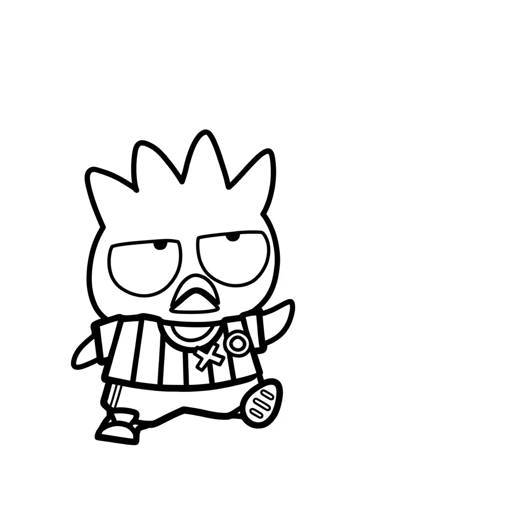 imagen para colorear Badtz Maru 7 niño