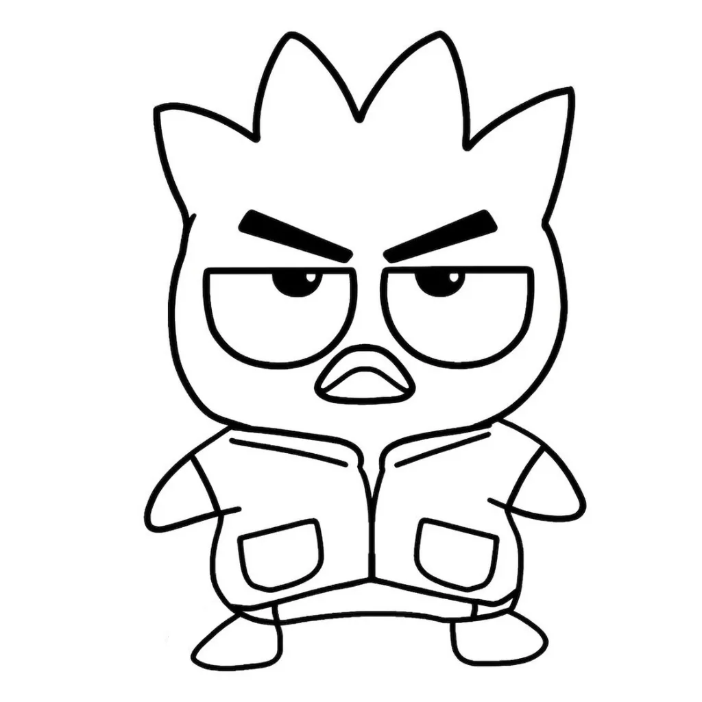 imagen para colorear Badtz Maru 9 niño