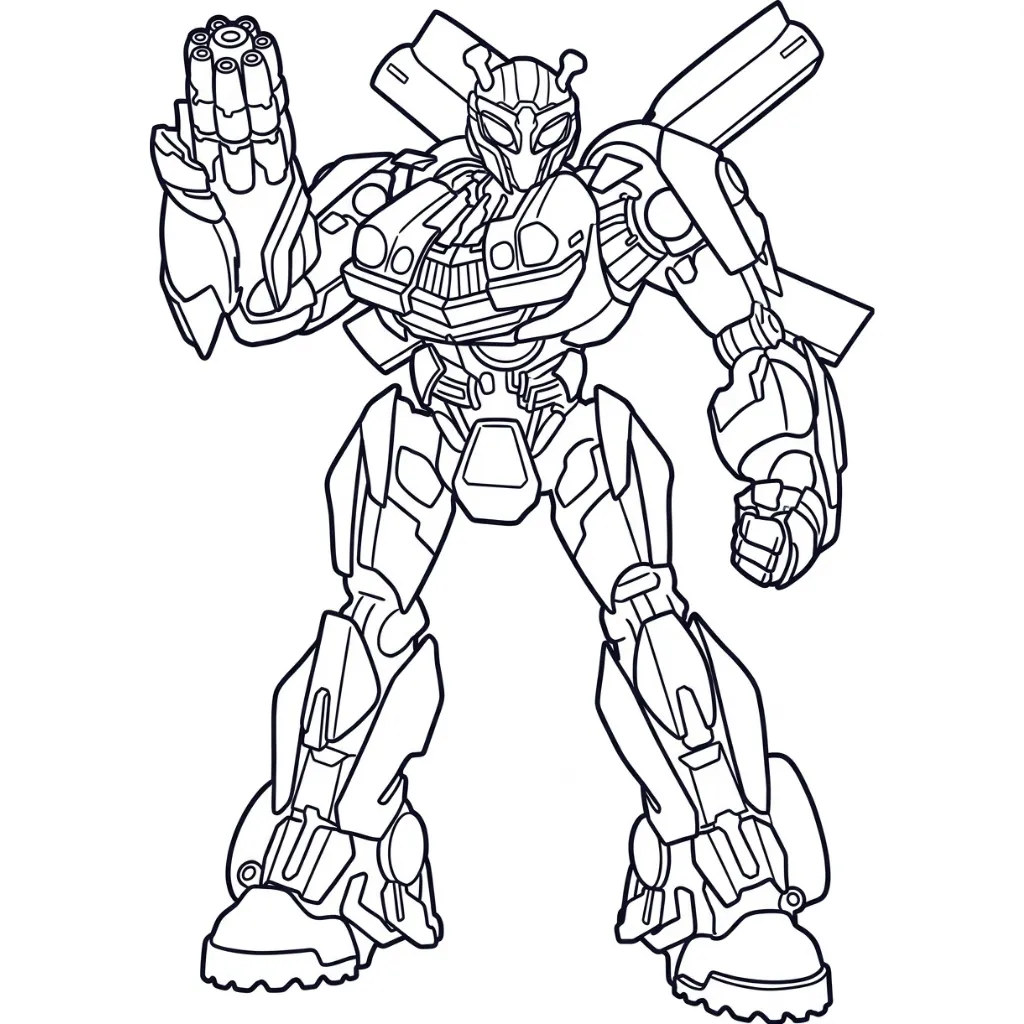 Bumblebee 14 para colorear en línea gratis