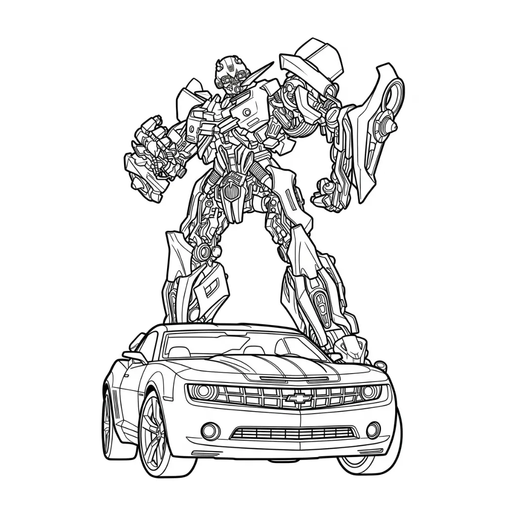 imprimir Bumblebee 15 para colorear gratis