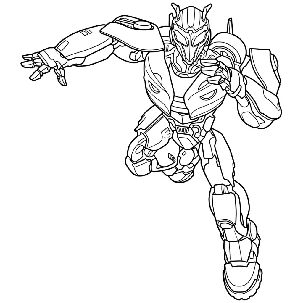 Bumblebee 17 para colorear para niño de 7 años