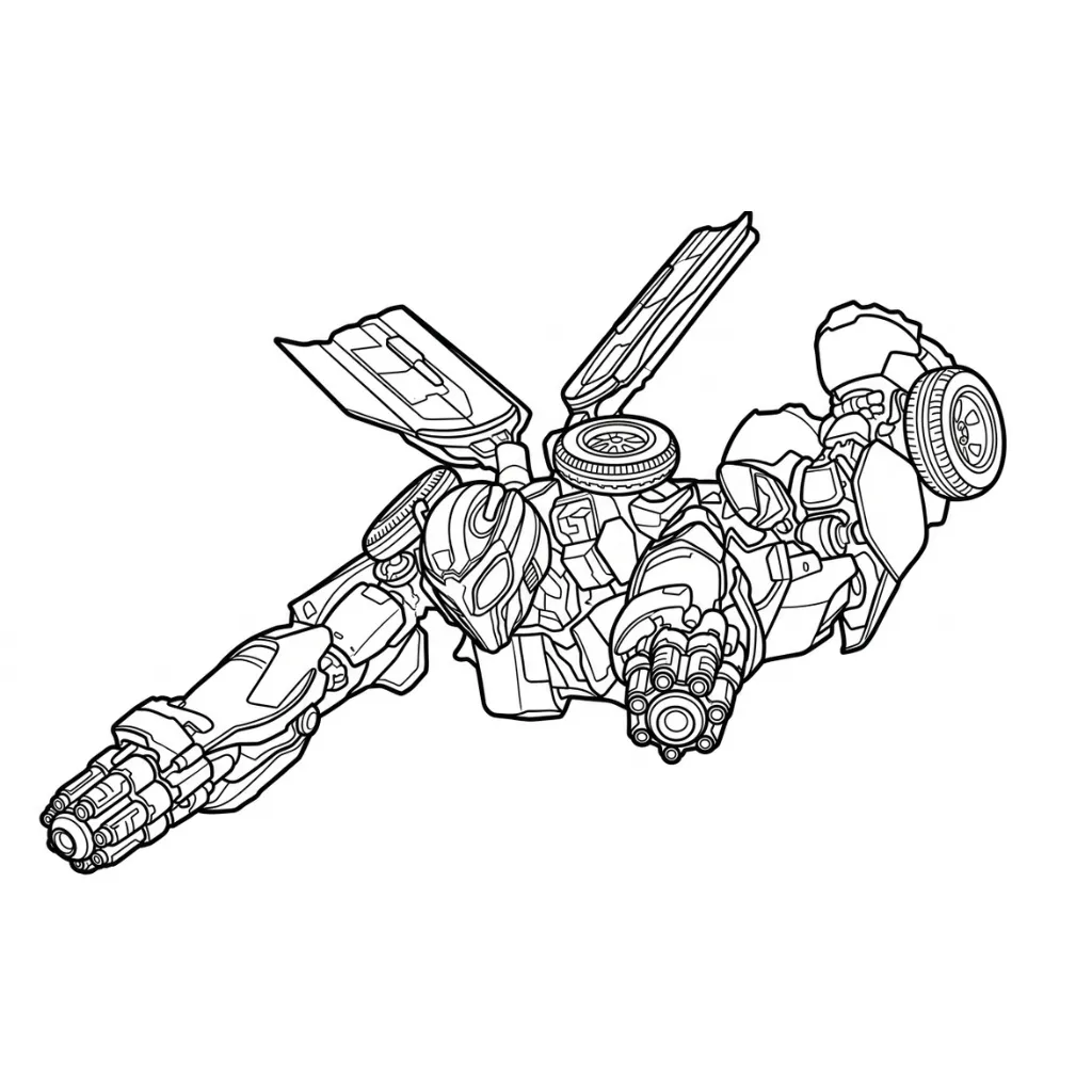 Bumblebee 20 para colorear para niño de 4 años
