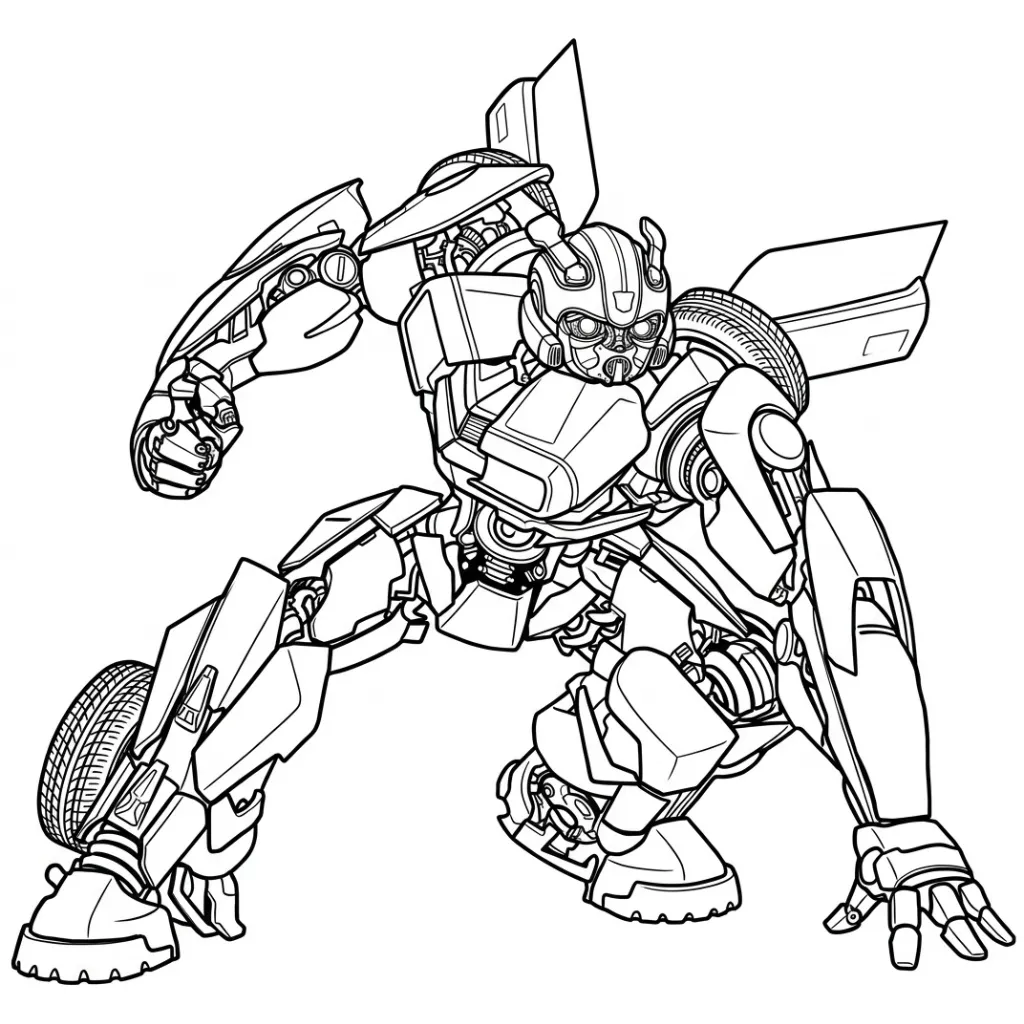 Bumblebee 21 para colorear para niños para descargar