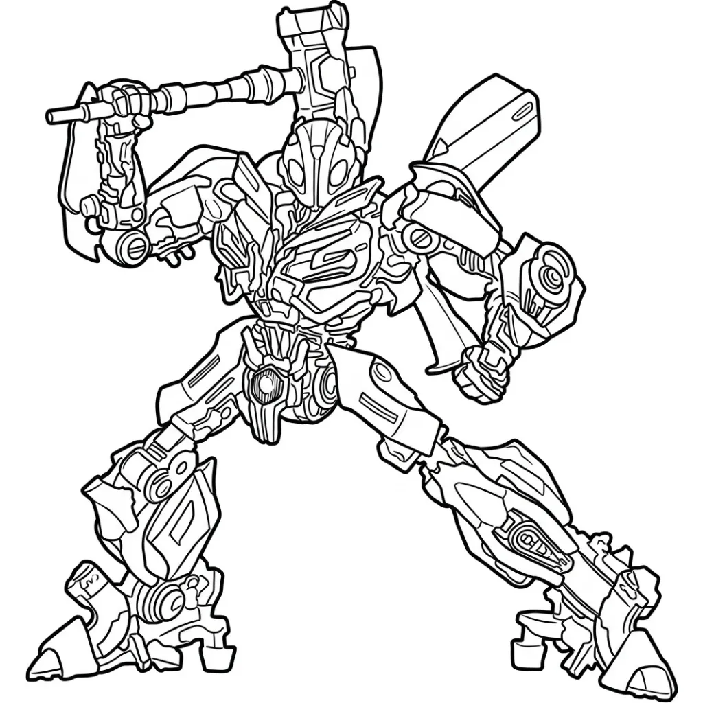 Bumblebee 29 para dibujar e imprimir