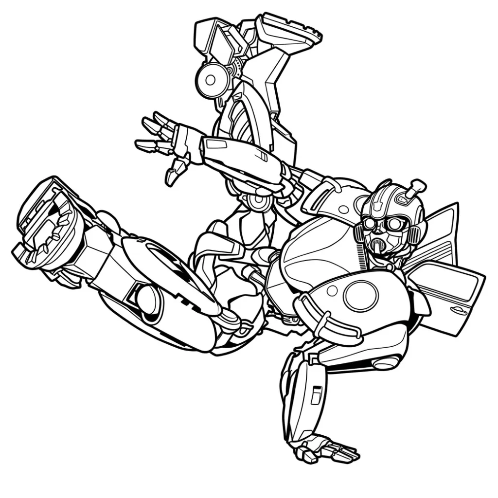 Bumblebee 4 para colorear para imprimir pdf
