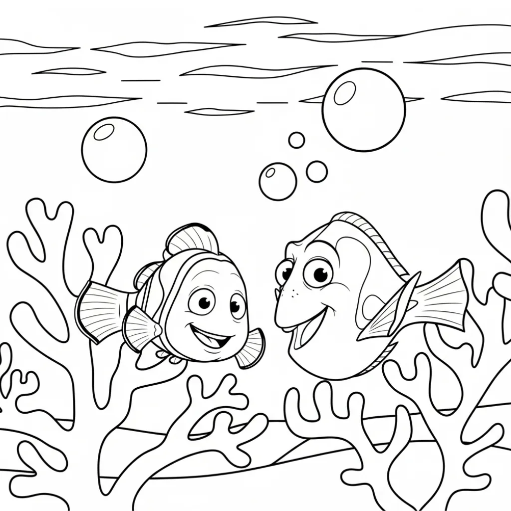 descargar Buscando A Nemo 18 para colorear gratis