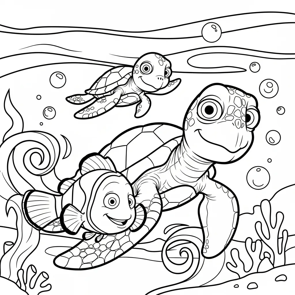 imagen para colorear Buscando A Nemo 22 niño
