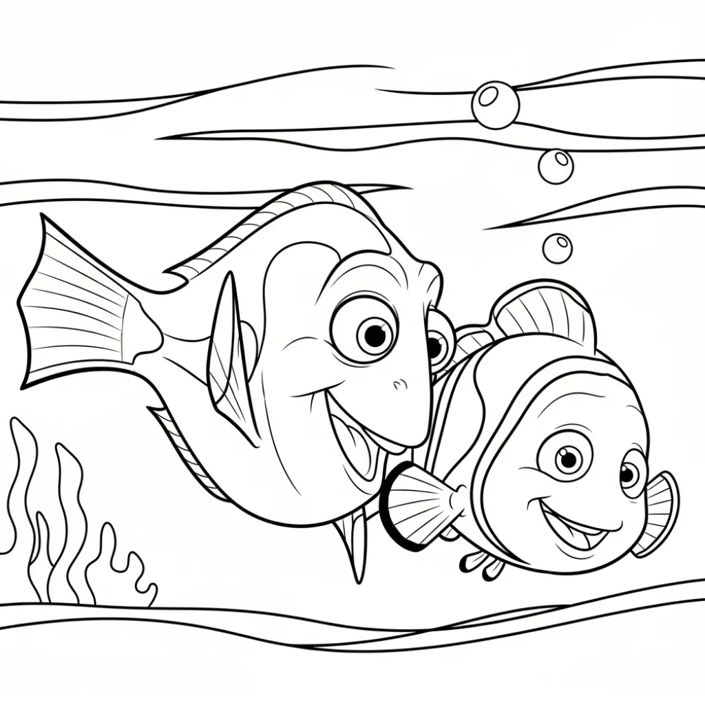 Buscando A Nemo 23 para colorear para imprimir para niño de 7 años
