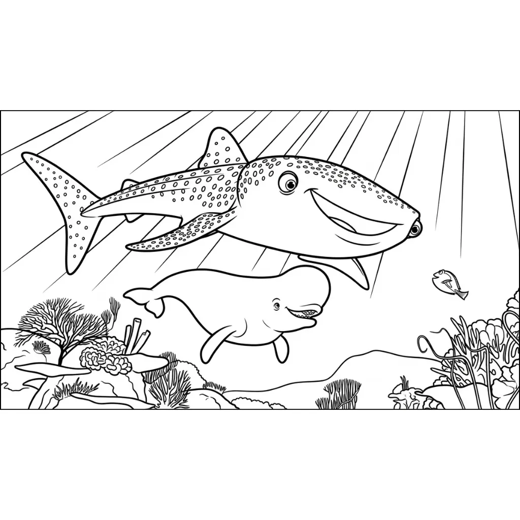 imprimir Buscando A Nemo 3 para colorear