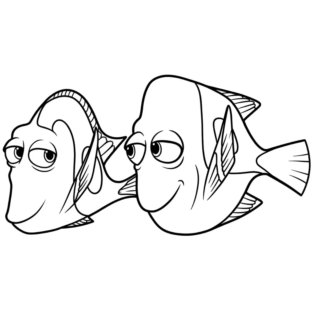 Buscando A Nemo 9 para colorear para niños para imprimir