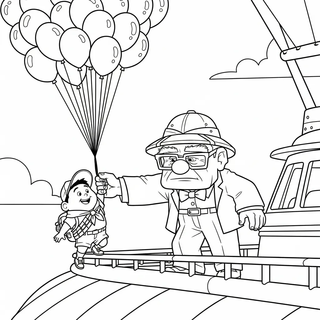 imprimir Carl Fredricksen 1 para colorear