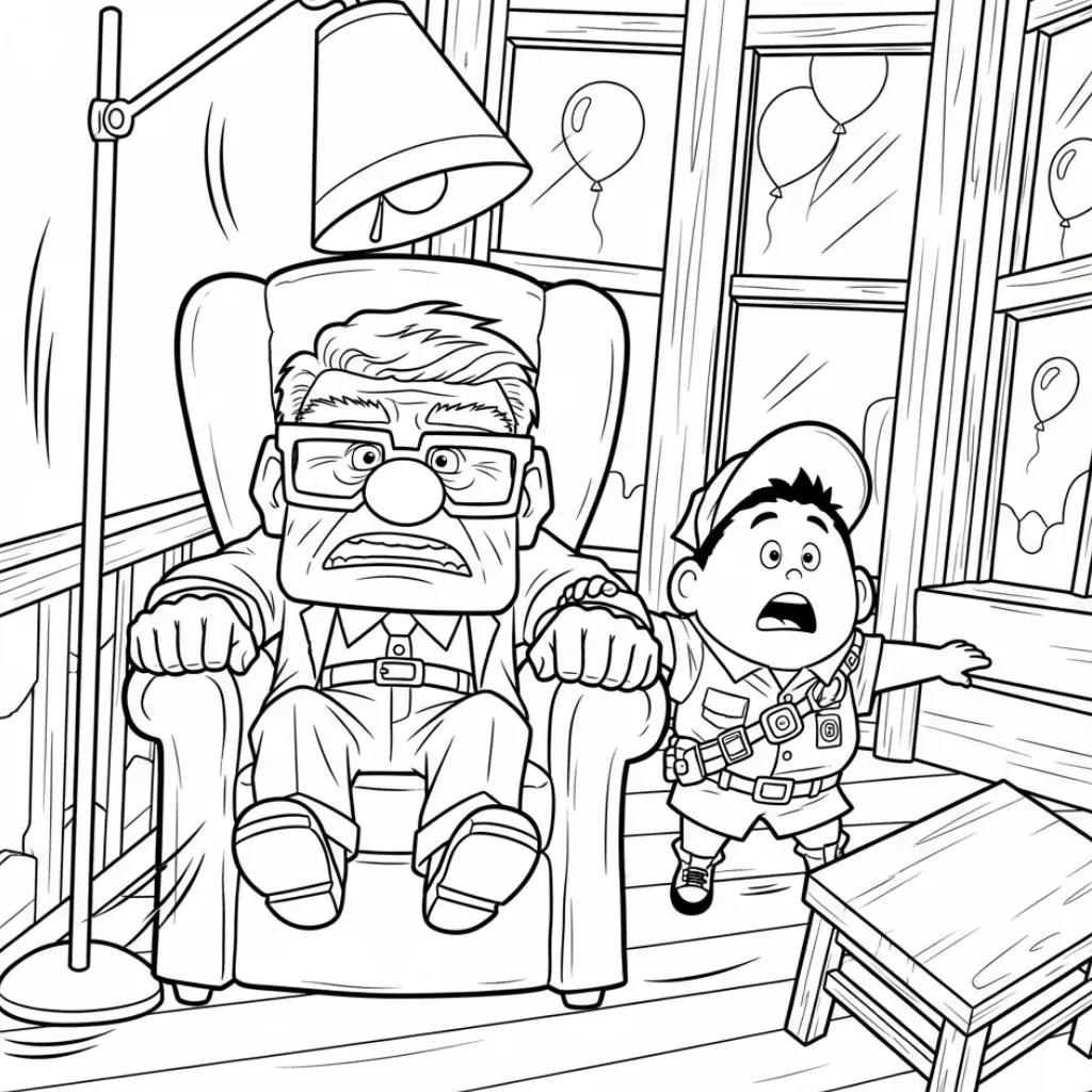 para imprimir Carl Fredricksen 22 para colorear gratis