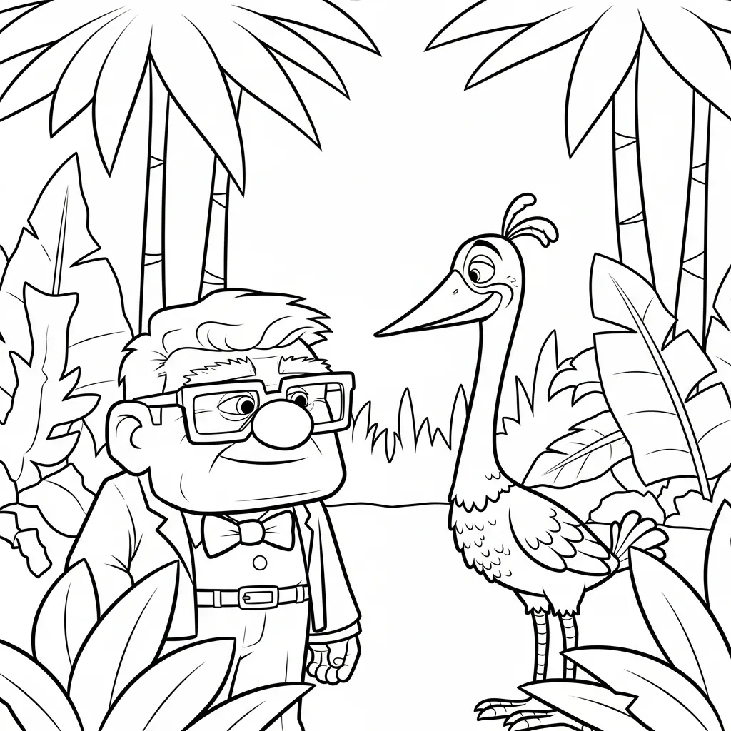 Carl Fredricksen 24 para colorear gratis