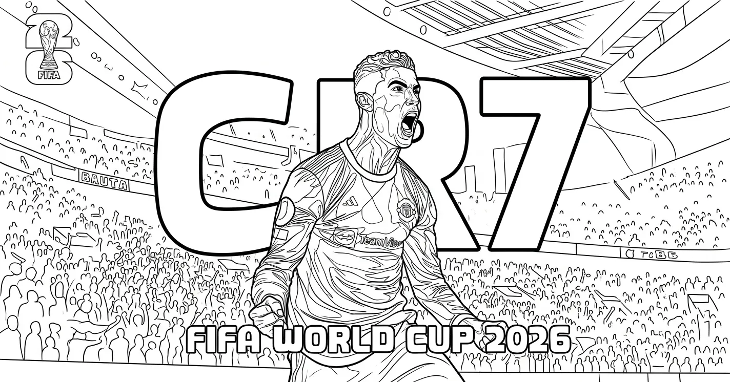 Copa Mundial 2026 Para Colorear para colorear para niños