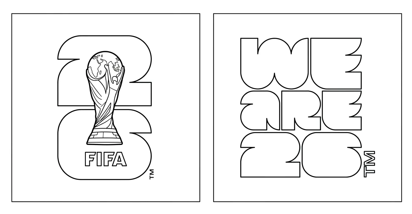 Copa Mundial 2026 Para Colorear para colorear para niño para imprimir gratis