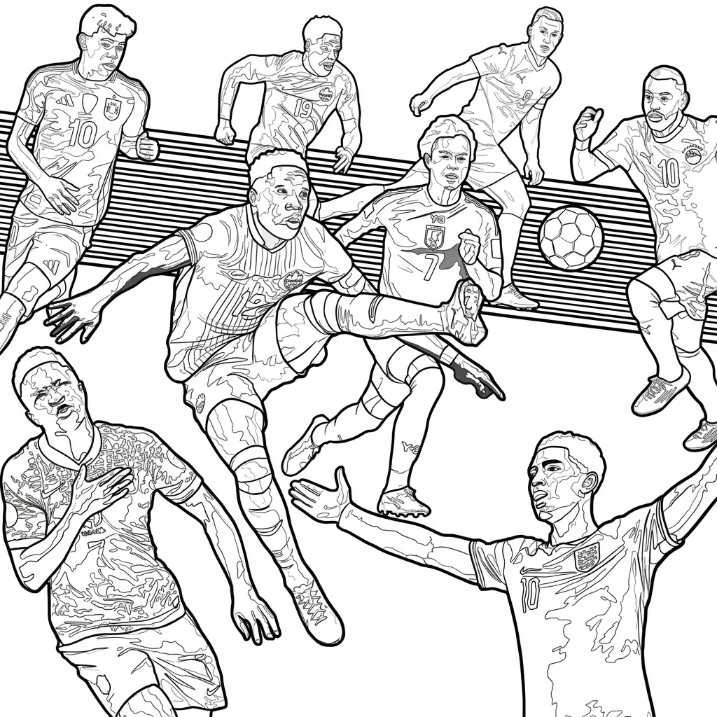 Copa Mundial 2026 Para Colorear para colorear para bebé para imprimir 1