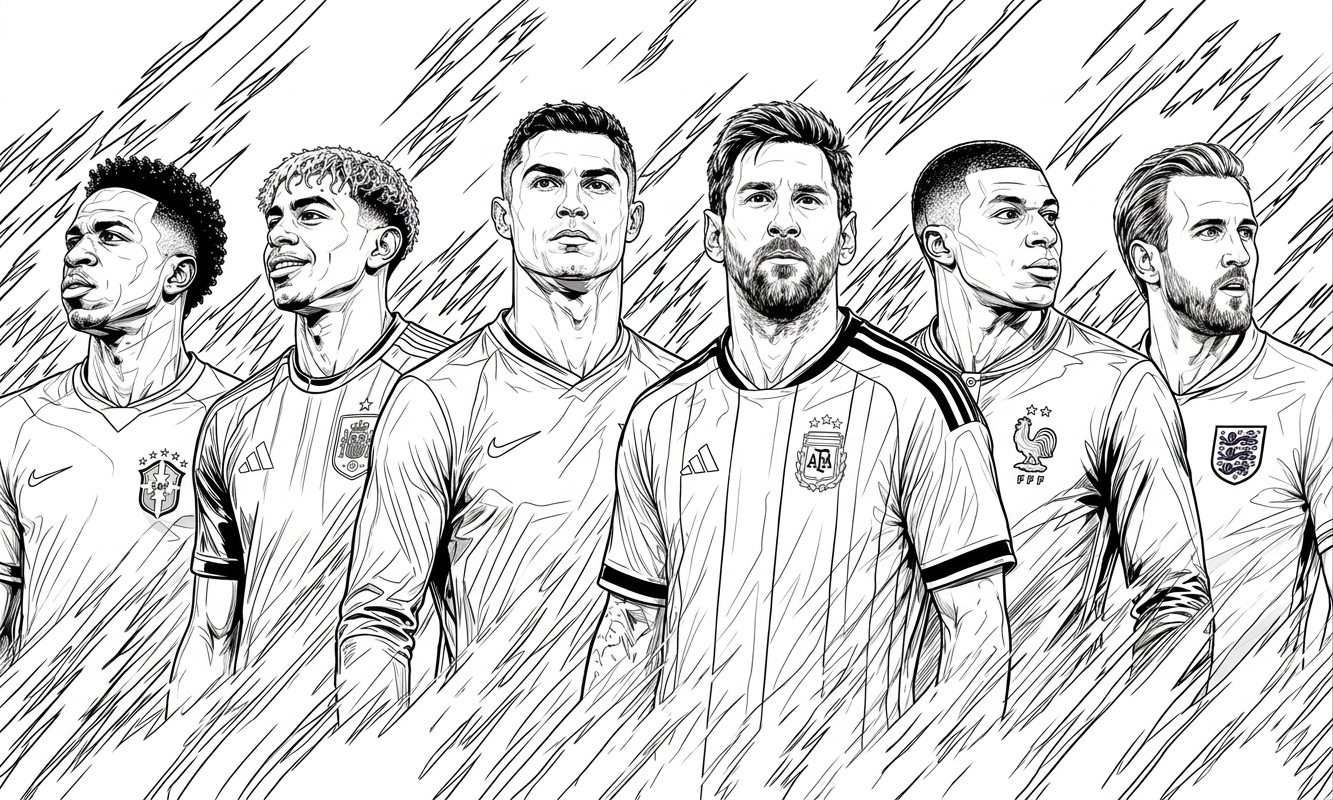 Copa Mundial 2026 Para Colorear para colorear para imprimir kawaii