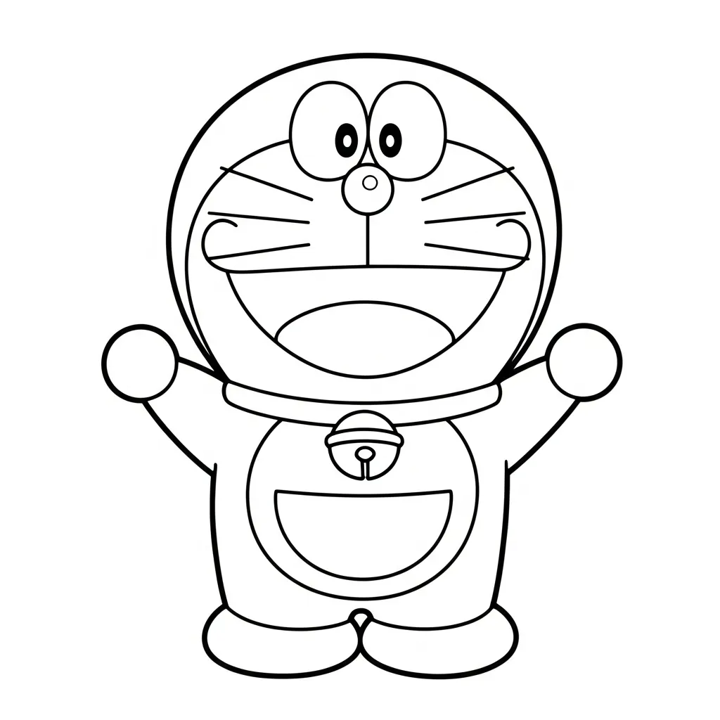 Doraemon Para Colorear para colorear para niño de 5 años