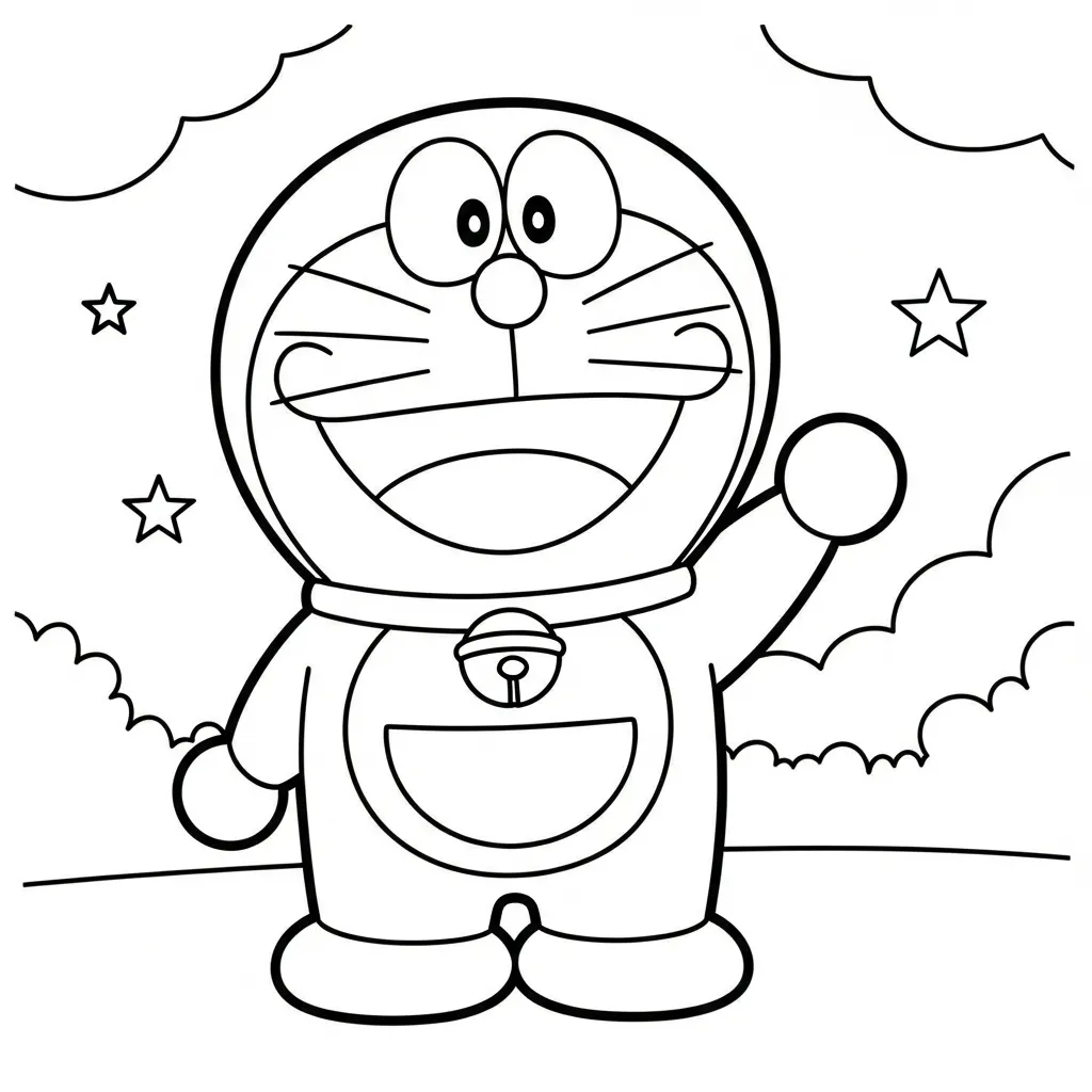 imagen para colorear Doraemon Para Colorear niño