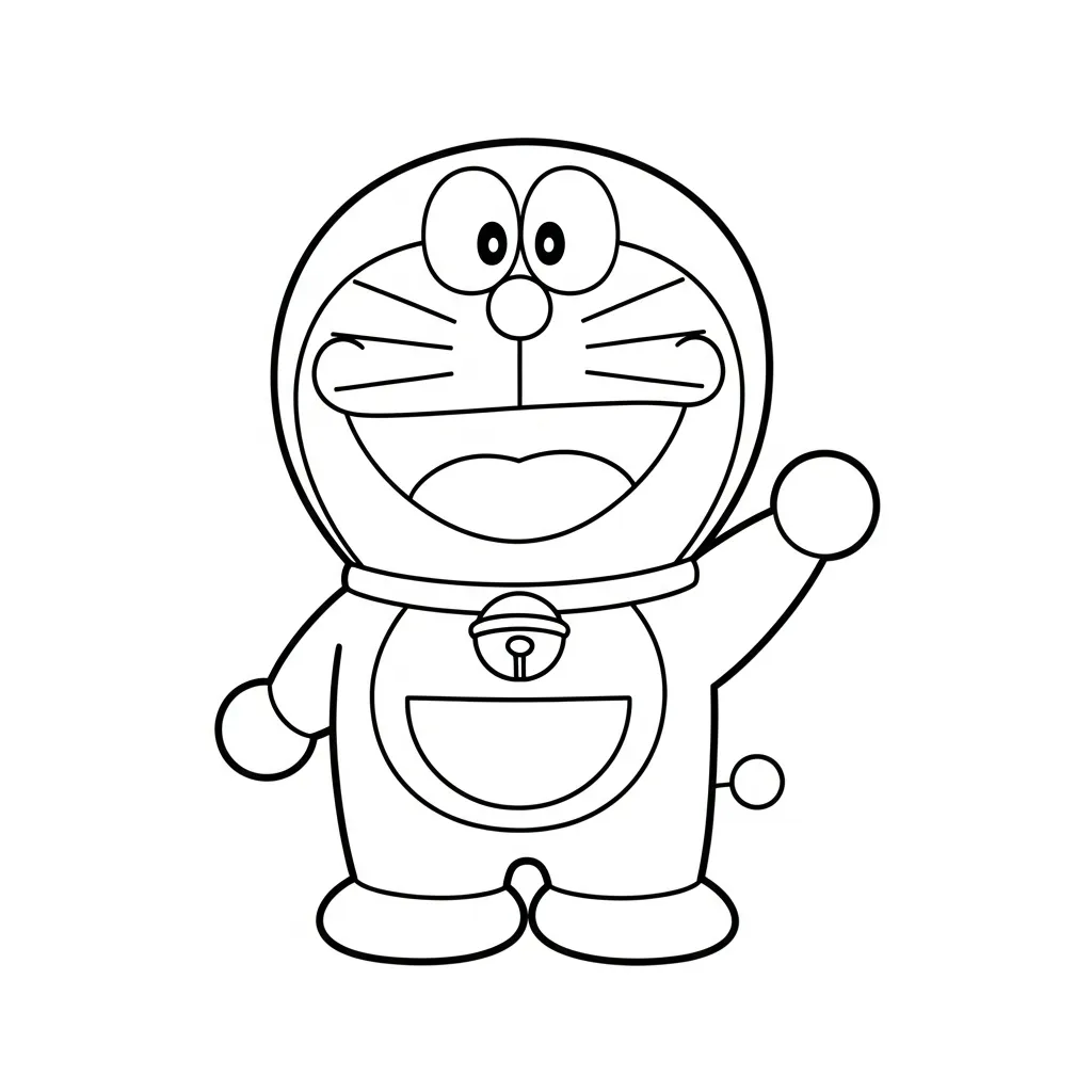 Doraemon Para Colorear para colorear para imprimir pdf gratis