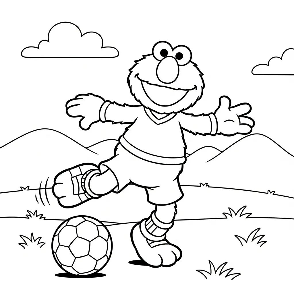 Elmo 12 para dibujar e imprimir