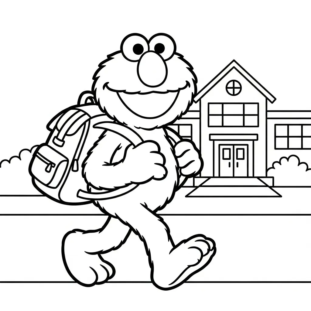 Elmo 15 para colorear para imprimir gratis