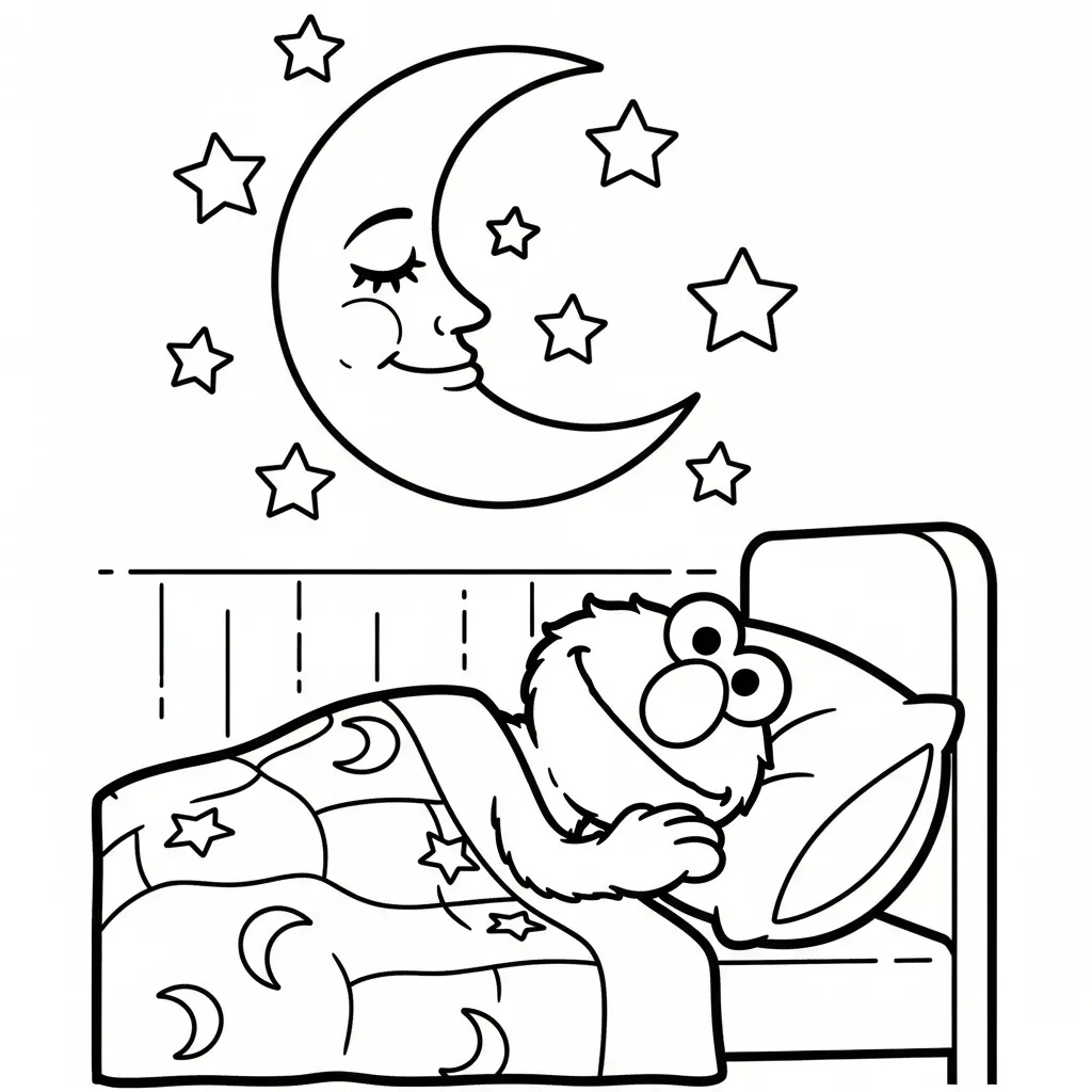 Elmo 24 para colorear para imprimir gratis