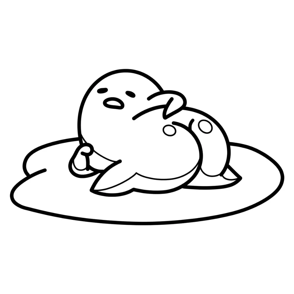 Gudetama 12 coloring pages for 8-year-old children