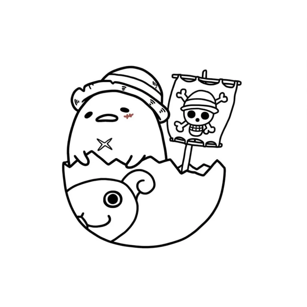 Gudetama 16 coloring pages for 8-year-old children