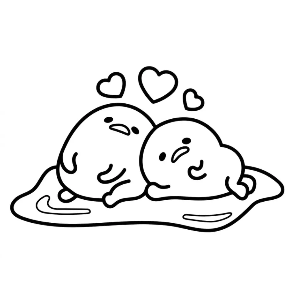 Gudetama 18 free coloring pages for kids