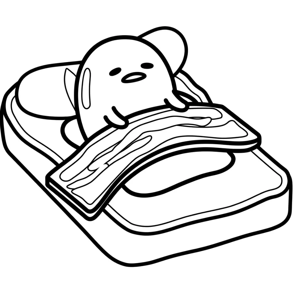 Gudetama 20 coloring pages for elementary school