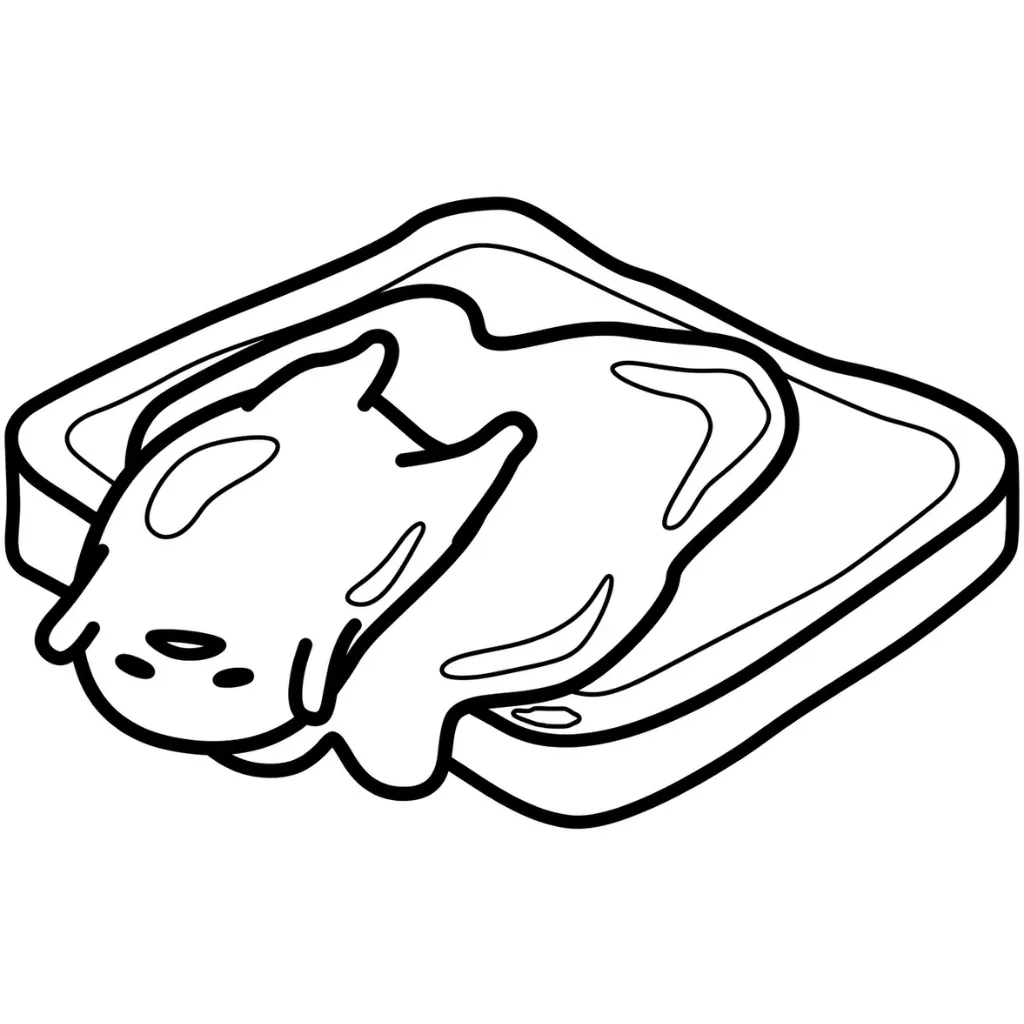 Gudetama 21 free online coloring pages